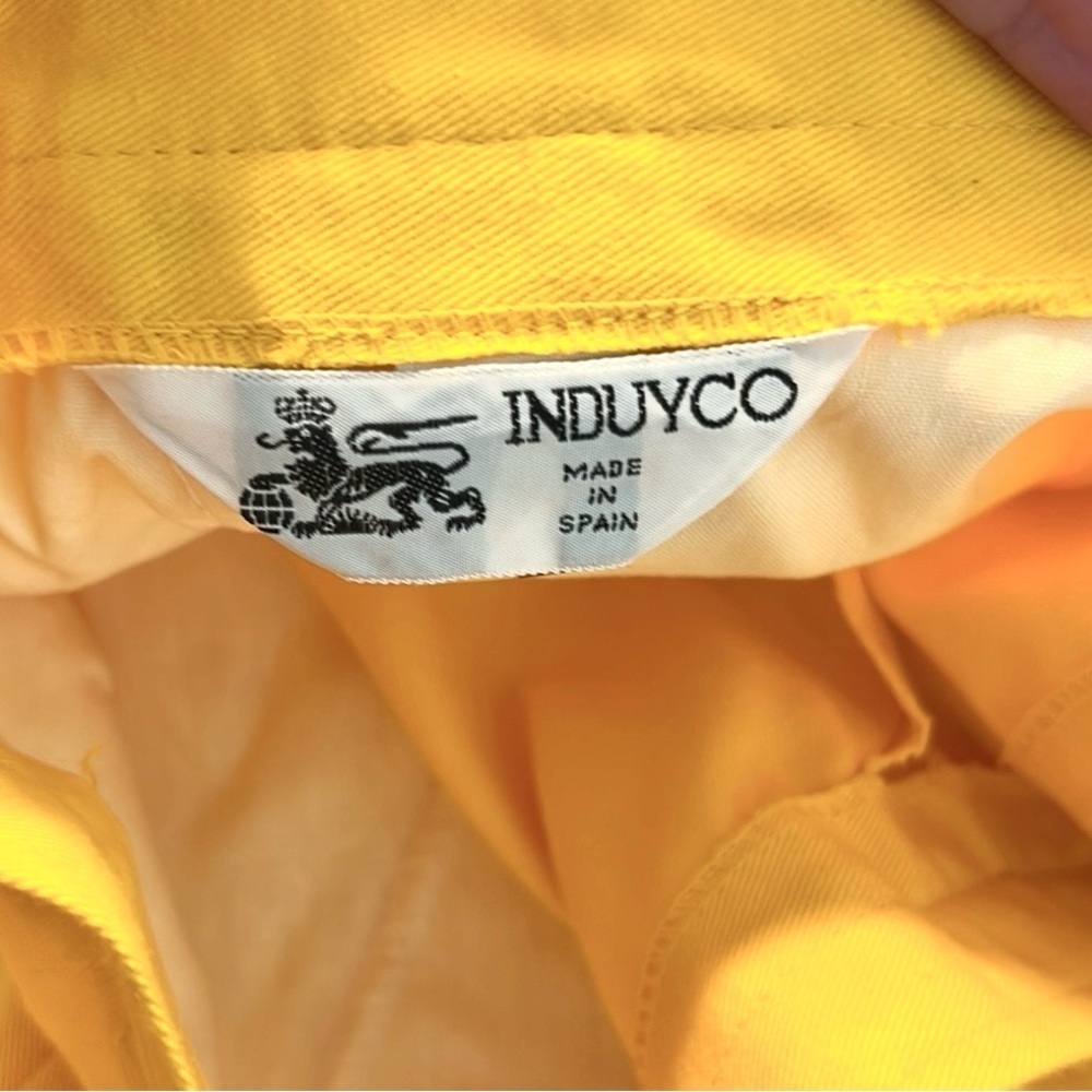 Vtg,NWT,INDUYCO Spain,Vibrant Pant,Sunshine Yellow,High-Waist,Long Lngth,Size 12 - Picture 4 of 11